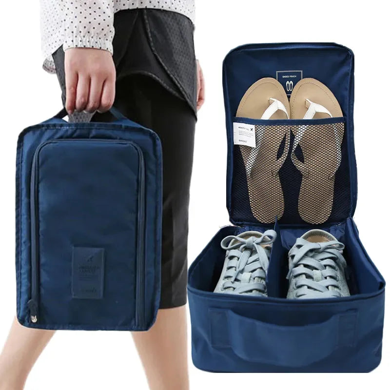 1pcs Portable Shoe Bags Travel Holds Multifunction Waterproof Folding Storage High Capacity Shoe Pouch Organizer Storage Pouch