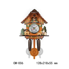 Big Fashion Wooden Cuckoo Clock Handmade Wall Cuckoo Alarm Clock Traditional Wooden Clock Living Room Home Wall Clocks For Decor