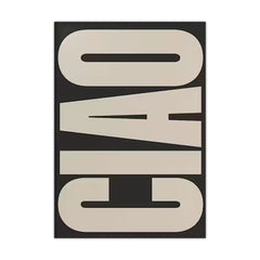 Modern Giao Letters Poster Wall Art Canvas Painting Italian Quote Minimalist Typography Print for Home Living Room Bedroom Decor