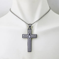 Stainless Steel Pendant of Holy Cross of Pardon and the Cross of the Sons and Daughters Marie Julie Jahenny Cross of Forgiveness