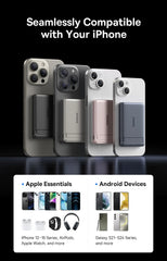 Baseus Qi2 Magnetic Power Bank With Kickstand PD 20W 5000mAh Portable Wireless Fast Charging PowerBank For iPhone Samsung Xiaomi