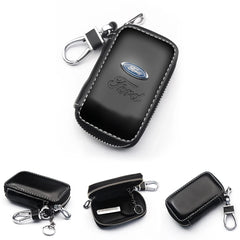 PU Leather Car Key Case for Ford Focus & Fiesta Models