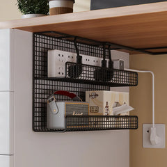Under desk cable organiser colour and configuration detail