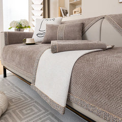 New 2024 Linen Sofa Cushion for All Seasons Universal Non-slip Sofa Cover Towel Cover Backrest Cover Cloth Towel Woven Cotton
