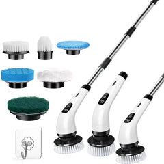 Electric Spin Scrubber, Bathroom Cordless Cleaning Brush Power Scrubber with  Replaceable Brush Heads, Electric Cleaning Brush