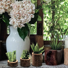 Wood Tea Light Candle Holders Rustic Tealight Candlestick Home Table Wedding Birthday Party Valentine's Day Home Decorations