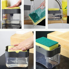 Kitchen Detergent Press Portable Soap Dispenser Pak Clean Cloth Dishwashing Pot Soap Dispenser Kitchen Tools, Kitchen Cleaning
