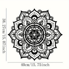 Bohemian Mandala Metal Wall Art - Lotus Flower Design, Zen Home Decor, Easy to Hang for Living Room, Yoga Studio, Meditation Roo