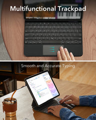 ESR iPad Pro 11/13 Keyboard Case (2024) iPad Pro 11/12.9& Air 11/13(2024/2025) Magnetic Stand Portrait/Landscape Removable Cover