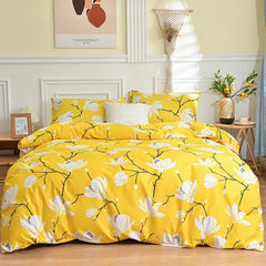 Bohemian Elegance Brushed Polyester Duvet Cover Set with Pillowcases - Comfort, Vibrant Prints, Twin/Full/King/Queen Size
