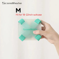 SCANDIHOME Travel  Luggage Strap Adjustable Suitcase Belts Crossed Luggage Suitcase Packing Buckle Elastic Strap Protect Tie