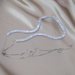 Korean Zircon Inlaid Copper Necklace Luxury Party Jewelry