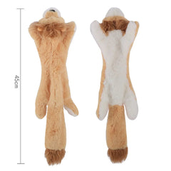 Funny Simulated Animal No Stuffing Dog Toy with Squeakers Durable Stuffingless Plush Squeaky Dog Chew Toy Crinkle Pet Squeak Toy Pet Shop
