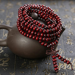 6/8mm Natural Sandalwood Buddhist Buddha Meditation Beads Bracelet For Women Men
