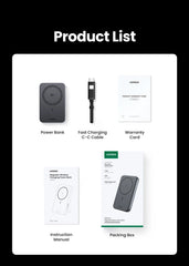 UGREEN Qi2 30W Magnetic Power Bank 10000mAh Portable PowerBank for Magsafe 15W Wireless Fast Charging for iPhone 17 16 Pro Max