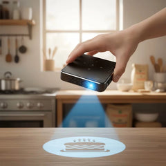 Smartldea New Mini DLP HD Projector Support 1080p Built-in Battery Capacity Wired Phone Mirroring Projector Home Theater Beamer