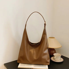 New Tote bag hand bill of lading shoulder women's bag retro simple large bag Tote bag