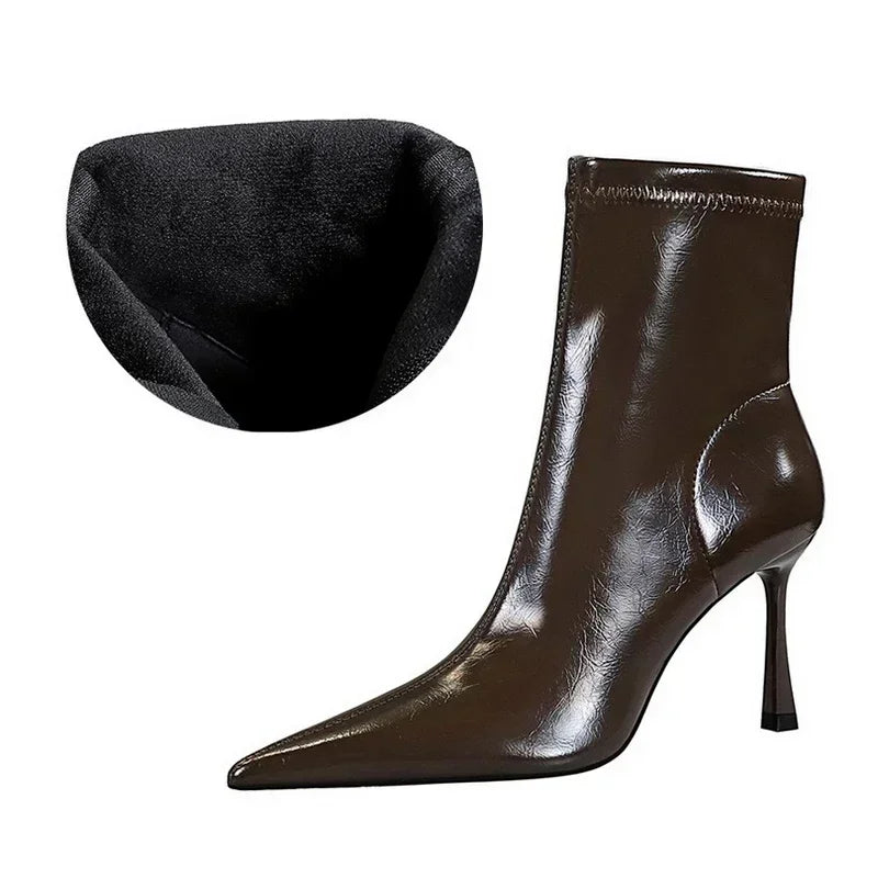 Women’s wear Pointed Toe Ankle Boots – Sexy High Heel Boots