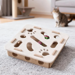 New Cat Puzzle Toy Felt Tunnel Box Cat Playing Toy With Ball Indoor Entertainment Hunting Indoor Kitten Toys Cat Supplies Pet Shop