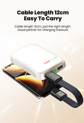 60W USB C To Type C Short Keychain Cable For Samsung Xiaomi 16.5cm 27W Type C To Lightning Charging Cable For iPhone Power Bank