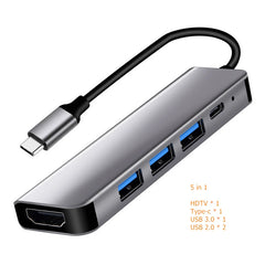 USB C Hub Splitter to 4K HDMI-Compatible USB 3.0 Type C Adapter SD TF Docking Station for MacBook iPad Samsung S22 Dex Laptop