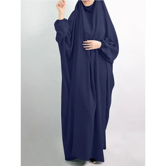 Muslim Prayer Garment Dress Wp,em Women Hijab Dress Abaya Hooded  Long Khimar Jilbab Burka Eid Abayas Gown Eid Niqab Ramadan