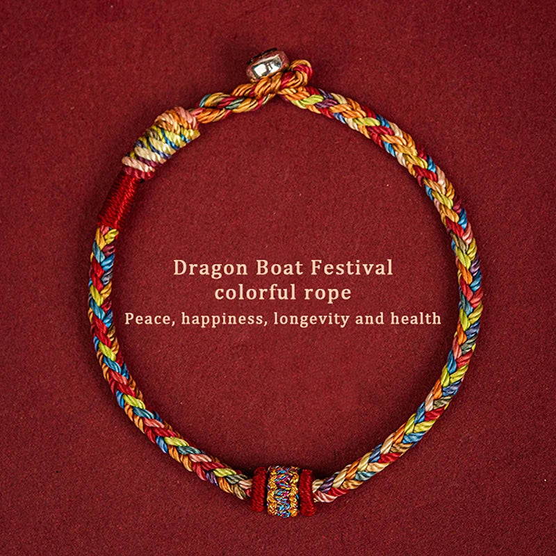 1pcs Handmade Braided Bracelet Colorful Thread Good Luck Charm Rope Bracelet For Women Men Knots Red Rope Woven Bracelets Gift