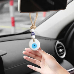 Devil Blue Eyes Car Pendant Turkish Blue Evil Eye Pendant Rear View Car Ornament Evil Eye Charm Car Decor Evil Eye Car Ornament
