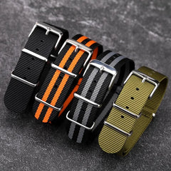 Universal Canvas Watch Band 18mm 20mm 22mm Nylon Wristband NATO Watch Strap For SEIKO Tissot Swatch OMEGA IWC CASIO Bracelet
