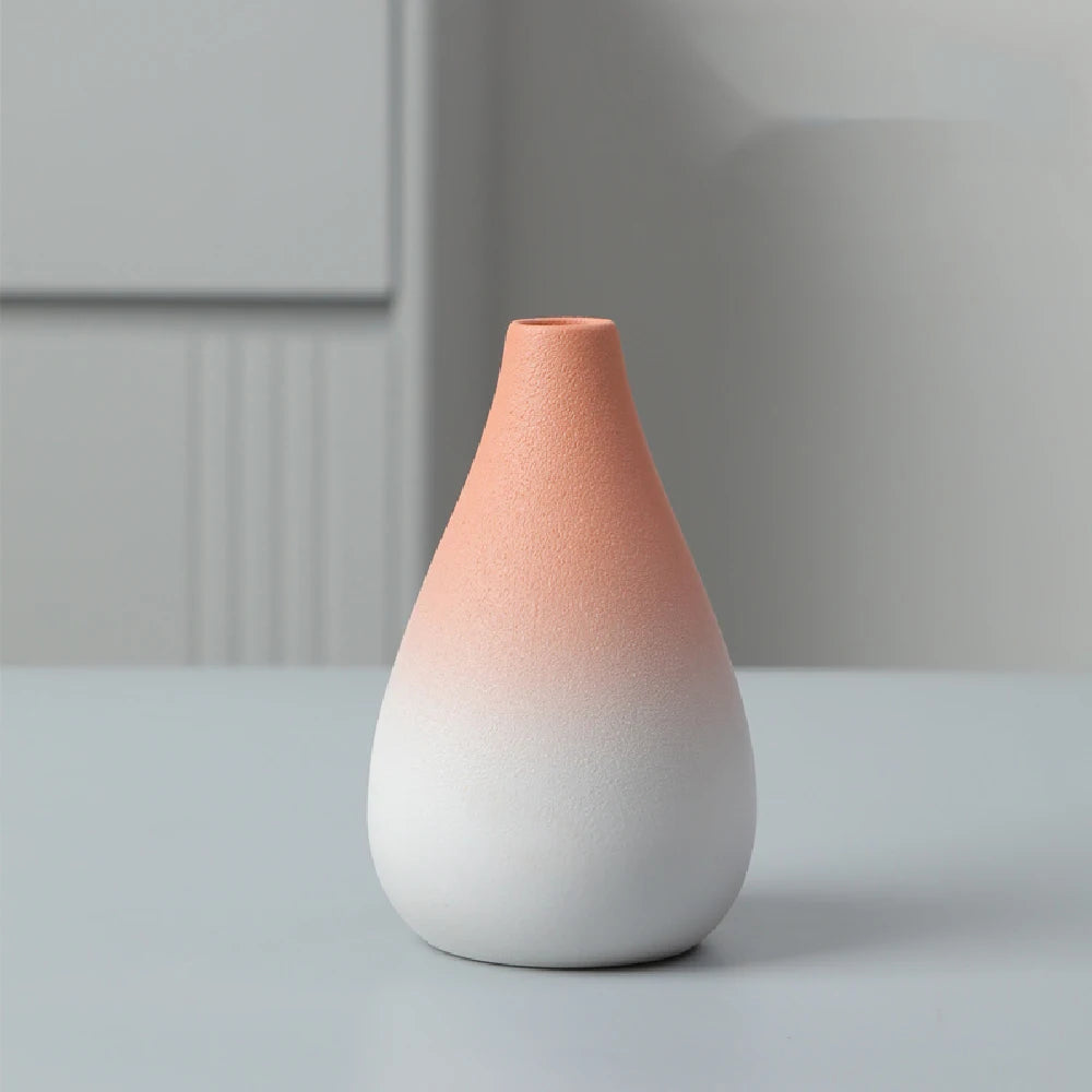Ceramic Small flower Vase Home Decoration Crafts Tabletop Ornament Simplicity Japanese-style Decoration