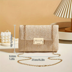Woven Straw Handwoven Women's Shoulder Bag