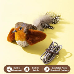 Cat Toys For Indoor Cats Interactive Cat Toy Realistic Bird Sound Cat Toy Plush Cat Toy Catnip Cat Toy for Cats Kitten Toy Pet Shop