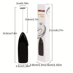 Handheld Electric Egg Beater Mini Battery Powered Milk Frother Coffee Drink Mixer Milk Foamer Cooking Essentials, Kitchen Tools