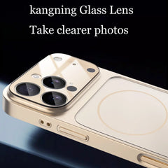 Luxury Original For Magsafe Matte Armor Case For iPhone 17 Air 16 15 14 13 Pro Max Funda Wireless Charging Hard Magnetic Cover