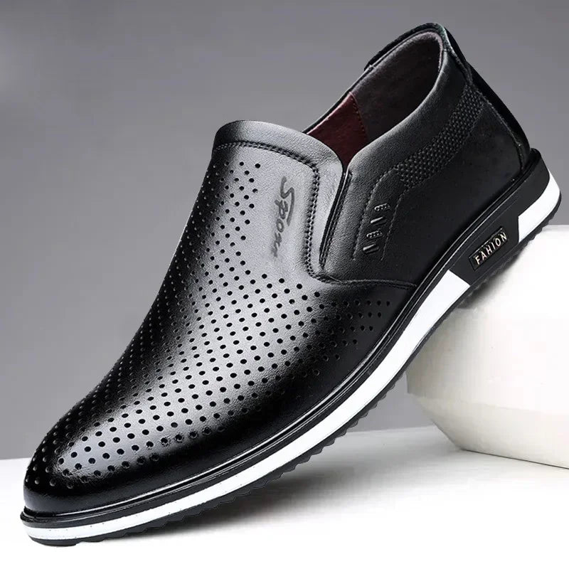 2024Leather Shoes for Men Designer Loafers High Quality Adult Moccasins Men Driving Shoes Male Footwear Men's Formal Shoes