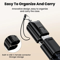 60W USB C To Type C Short Keychain Cable For Samsung Xiaomi 16.5cm 27W Type C To Lightning Charging Cable For iPhone Power Bank