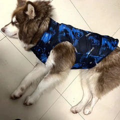 Fashion Big Dog Waterproof Jacket Autumn Winter Pet Coat with Traction Buckle Doberman Pinscher Golden Retriever Outdoor Jackets
