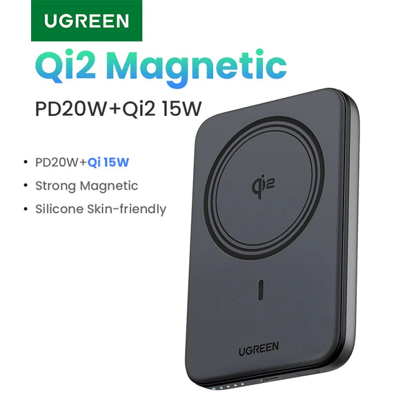 UGREEN Qi2 30W Magnetic Power Bank 10000mAh Portable PowerBank for Magsafe 15W Wireless Fast Charging for iPhone 17 16 Pro Max
