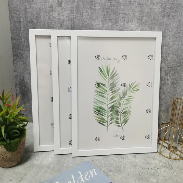 3PCS Wooden Photo Frames Set – Wall & Stand Display (10x15–A4) Home Decor