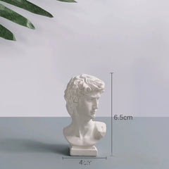 Ins Nordic David Vase  Ornaments Flower Pot Makeup Brush Storage Bucket  Vintage Home Decoration Art Sketch Practice