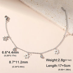 Dawapara Star of David Bracelet Jewish Prayer Judaica Hexagram Charm Protection Amulet Couple Gift Stainless Steel Jewelry