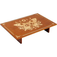 Butterfly Phases Altar Table 12 x 7.8 inch Wooden Table Altar Wood Wiccan Tables Buddhist Shrine Butterfly Tables