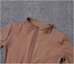 Women Sport Jacket Long Sleeve Shirt Workout Coat