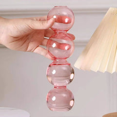 Romantic Glass Vase Modern Creative Hydroponic Flower Pot Funny Simple Spherical Flower Vase Dining Room Home Decor