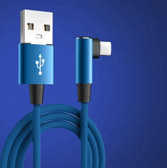 5A Fast Charging Type C Cable 90 Degrees Elbow Cable USB C Cable for Game for Samsung Xiaomi Redmi Honor Phone Charger Usb Cable