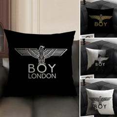 Brand B-BOY LONDON Cushion Cover Natural Linen Organic Fabric Double-Sided Printing Sofa Home Decor Breathable Environmentally
