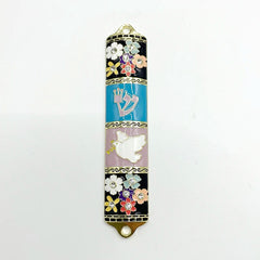 Hand Painted Mezuzah Case Pomegranate Tree Design Jewish Mezuzah Cover with Scroll Home Blessing Present Gift for Festival