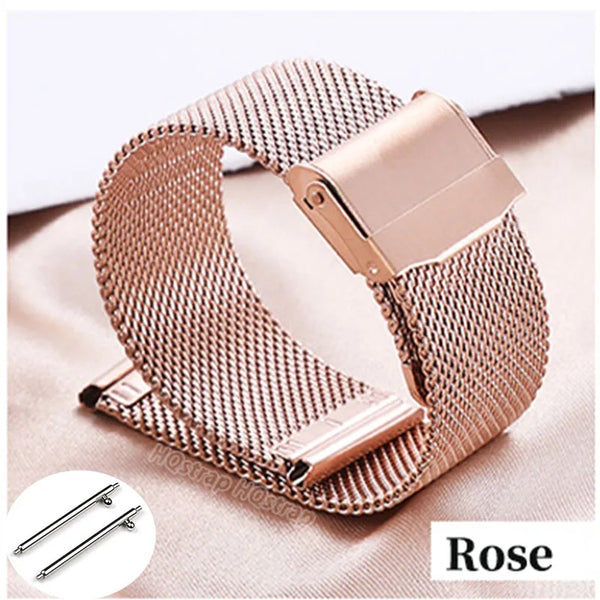 Quick Release Milanese Strap 18mm 20mm 22mm 12mm 14mm 16mm 17mm 19mm 21mm 24mm Universal Bracelet 0.6mesh Stainless Steel
