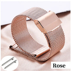 Quick Release Milanese Strap 18mm 20mm 22mm 12mm 14mm 16mm 17mm 19mm 21mm 24mm Universal Bracelet 0.6mesh Stainless Steel