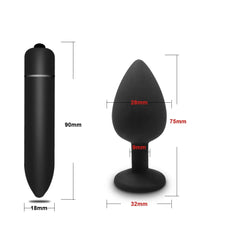 4pcs Soft Silicone Anal Plug Mini Erotic Bullet Vibrator Butt Plug Sex Toy for Men Women Gay Couples Anal Prostate Stimulator